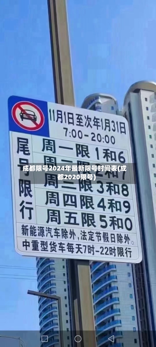 成都限号2024年最新限号时间表(成都2020限号)