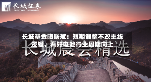 长城基金陶曙斌：短期调整不改主线逻辑，看好电池行业周期向上