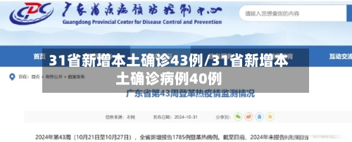 31省新增本土确诊43例/31省新增本土确诊病例40例