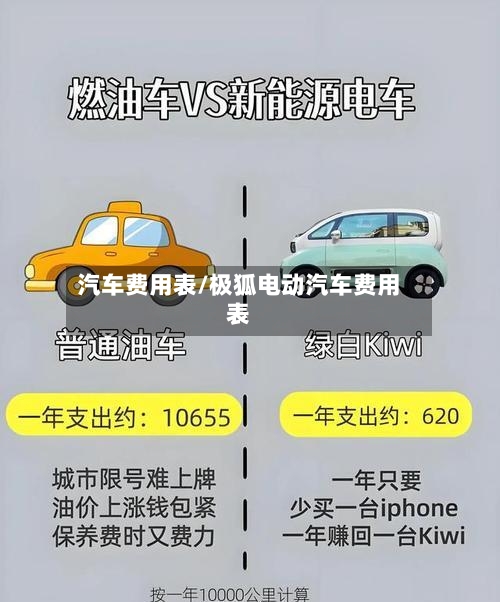 汽车费用表/极狐电动汽车费用表