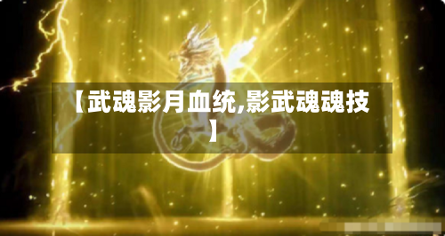 【武魂影月血统,影武魂魂技】
