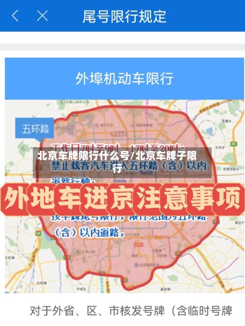 北京车牌限行什么号/北京车牌子限行-第2张图片