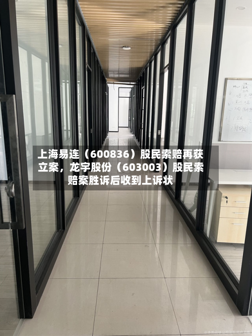 上海易连（600836）股民索赔再获立案	，龙宇股份（603003）股民索赔案胜诉后收到上诉状-第2张图片