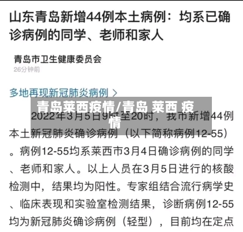 青岛莱西疫情/青岛 莱西 疫情-第2张图片